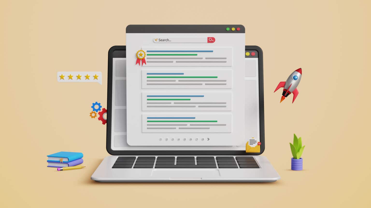 On-page SEO ranking in web search
